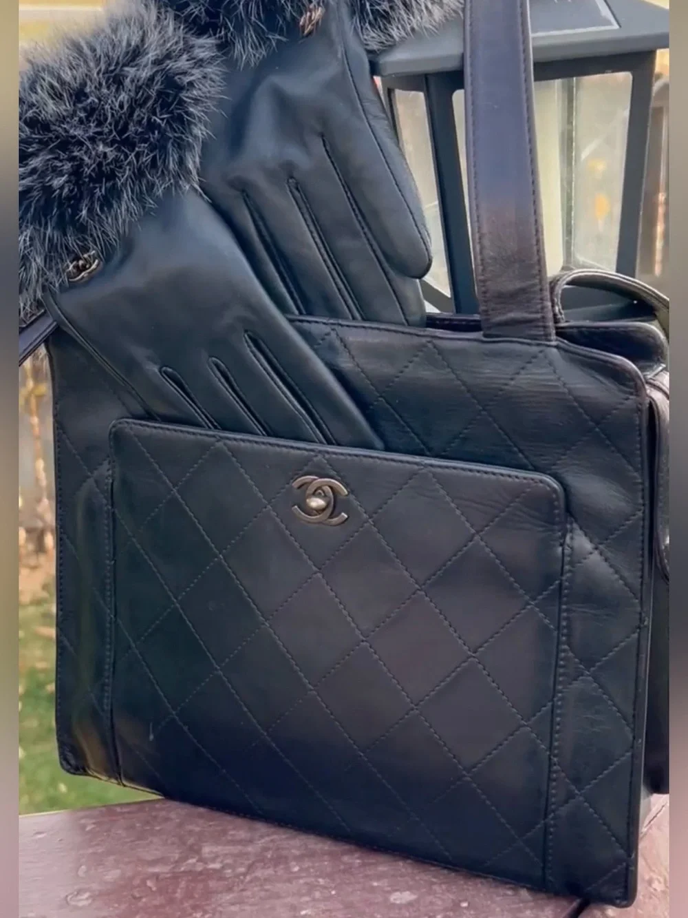 Authentic CHANEL VINTAGE Matrasse Shoulder Bag